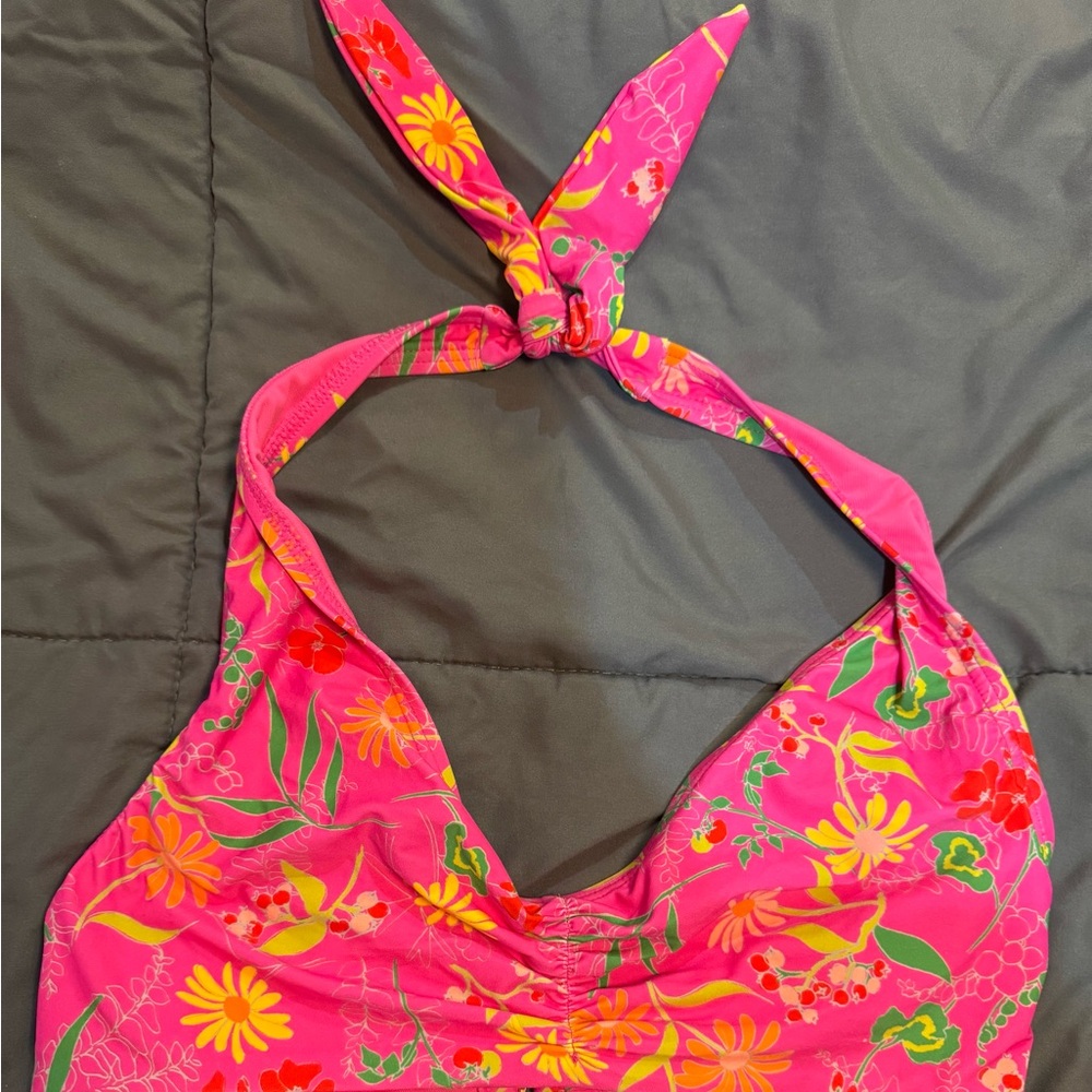 Kate Spade Pink Floral Bikini Top